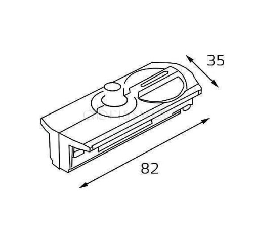 Переходник для трека Italline WSO WSO 77C black
