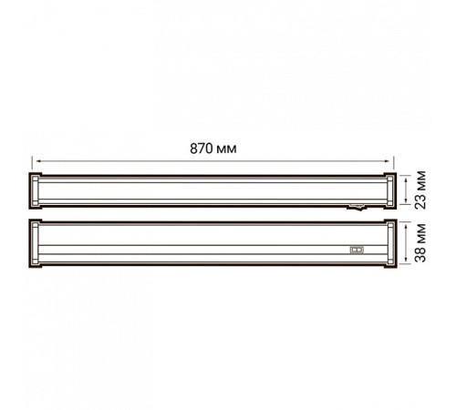 Накладной светильник Jazzway PLED-T5i PL 900 10W FR 4000K
