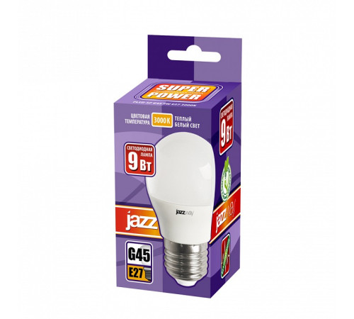 Лампа светодиодная Jazzway PLED-SP G45 9W E27 3000K