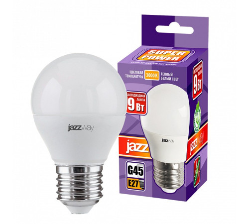 Лампа светодиодная Jazzway PLED-SP G45 9W E27 3000K