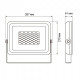 Настенно-потолочный прожектор Jazzway PFL-SC-100W 6500K IP65
