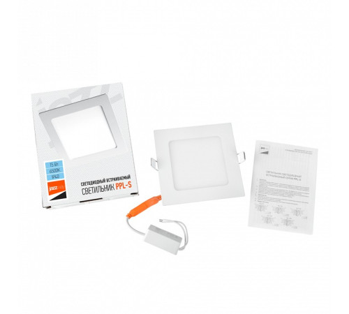 Встраиваемый светильник Jazzway PPL-S 15W 6500K IP40 WH
