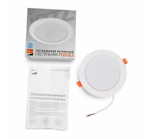 Встраиваемый светильник Jazzway PLED DL5 24w 6500K WH IP40