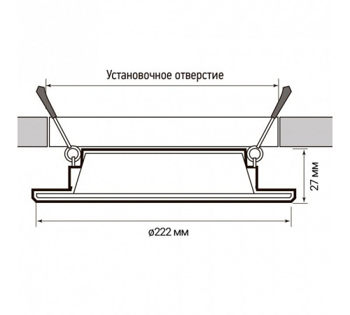 Встраиваемый светильник Jazzway PLED DL6 20w 6500K WH IP40