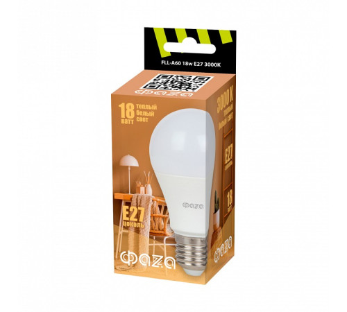 Лампа светодиодная Jazzway FLL- A60 18w E27 3000K