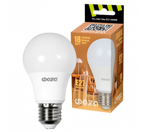 Лампа светодиодная Jazzway FLL- A60 18w E27 3000K