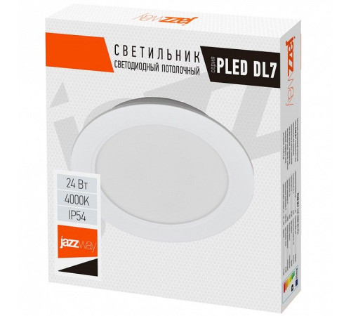 Встраиваемый светильник Jazzway PLED DL7 24w 4000K WH IP54