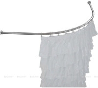 Карниз для поддона Aquanet полукруг 1000x1000 мм нержавеющая сталь 00235253