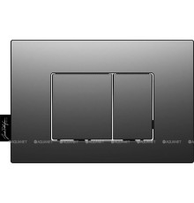 Панель для смыва Jacob Delafon E38065 двойная матовый черный E38065-BMT