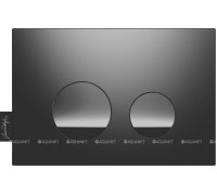 Панель для смыва Jacob Delafon E38068 двойная матовый черный E38068-BMT