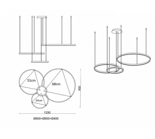 Подвесной светильник Kink Light Тор 08223,33P(3000K)