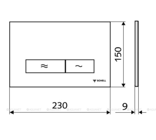Клавиша смыва Schell Konklav хром 031220699