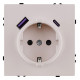 Розетка с заземлением и со шторкой и 2хUSB type A и C, без рамки Kollinger Eclipse EC-016CM