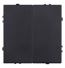 Выключатель двухклавишный без рамки Kollinger Eclipse EC-025BK