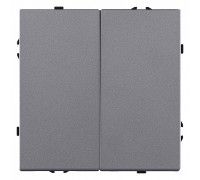 Выключатель двухклавишный без рамки Kollinger Eclipse EC-025GY