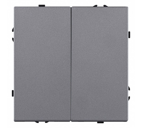 Выключатель двухклавишный без рамки Kollinger Eclipse EC-025GY