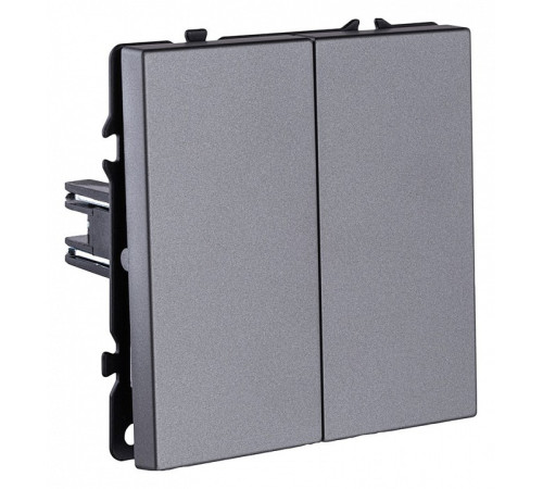 Выключатель двухклавишный без рамки Kollinger Eclipse EC-025GY