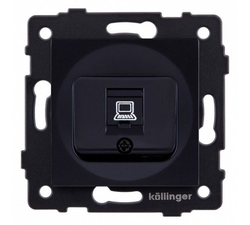 Розетка Ethernet RJ-45 без рамки Kollinger REA-016BK