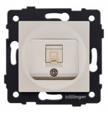 Розетка Ethernet RJ-45 без рамки Kollinger  REA-016GD