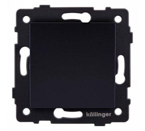 Выключатель проходной одноклавишный без рамки Kollinger REA-S-003BK