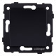Выключатель проходной одноклавишный без рамки Kollinger REA-S-003BK