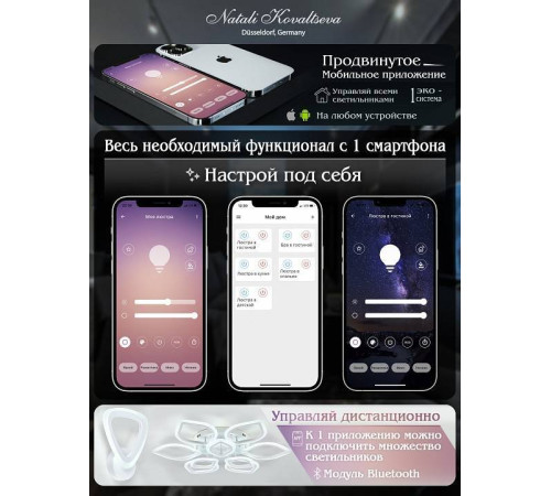 Потолочная люстра Natali Kovaltseva Sand LED LAMPS 81336