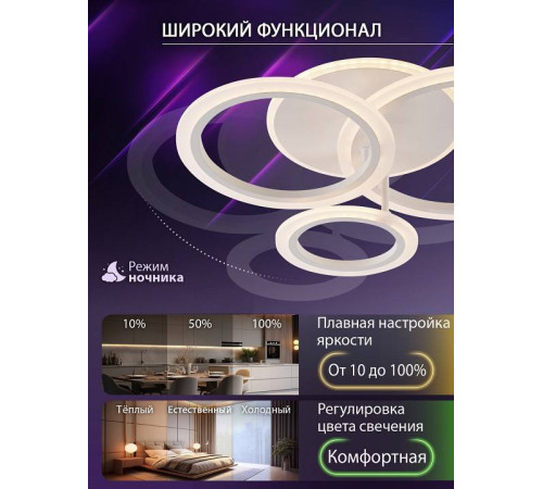 Потолочная люстра Natali Kovaltseva PURE LED LAMPS 81457