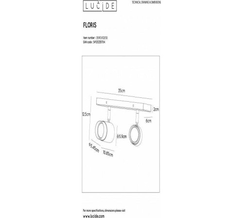 Спот Lucide Floris 35913/02/30