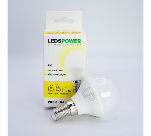 Лампа светодиодная LEDS POWER P45 006710