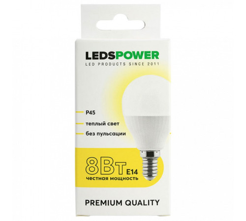 Лампа светодиодная LEDS POWER P45 006734