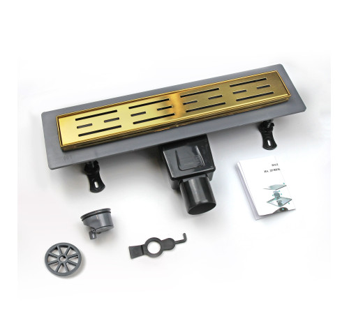 Душевой лоток RGW Drain Leo-30Gb 600 мм золото 60213060-06