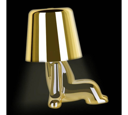 Настольная лампа декоративная Loft It Brothers золотая 10233/D Gold