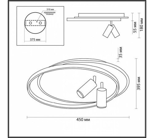 Накладной светильник Lumion Naoko 5603/63CL