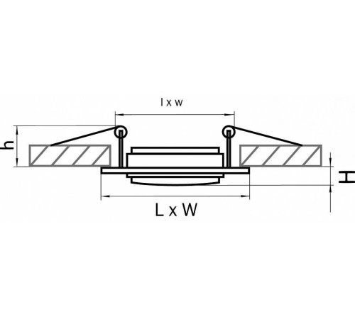 Встраиваемый светильник Lightstar Singo 011601