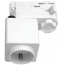 Розетка с заземлением на треке Lightstar Quattro 594006-WSA