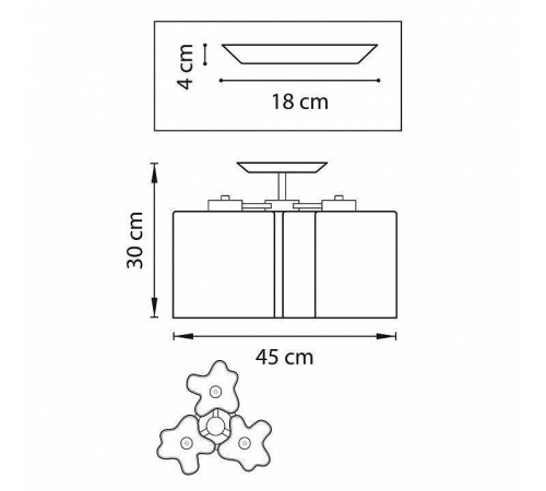 Потолочная люстра Lightstar Nubi 802037