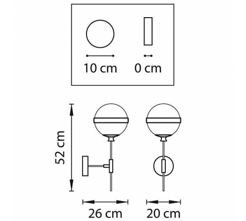 Бра Lightstar Globo 813611