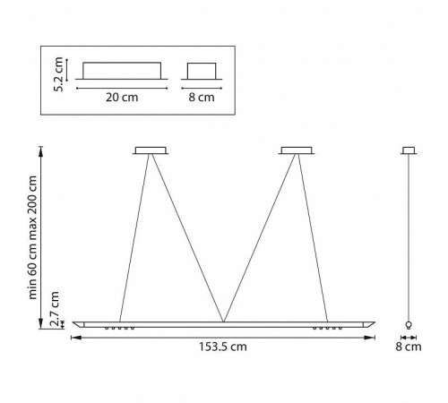 Подвесной светильник Lightstar Virata 814203