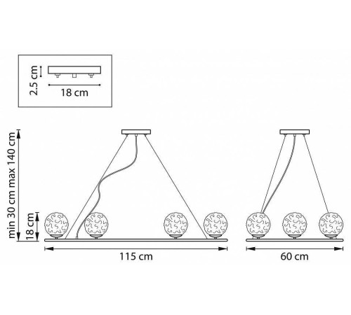 Подвесная люстра Lightstar Bari 815267
