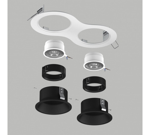 Встраиваемый светильник Lightstar Domino D6260707BMOD