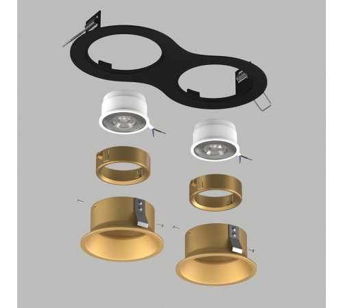 Встраиваемый светильник Lightstar Domino D6270303GMOD