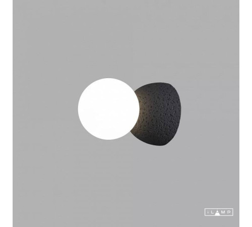 Накладной светильник iLamp Foxtrot 10695W/1-D100 BK-WH