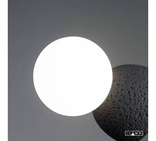 Накладной светильник iLamp Foxtrot 10695W/1-D100 BK-WH