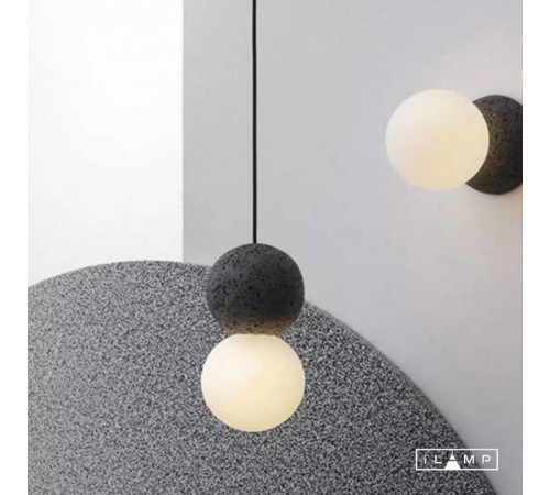 Накладной светильник iLamp Foxtrot 10695W/1-D100 BK-WH