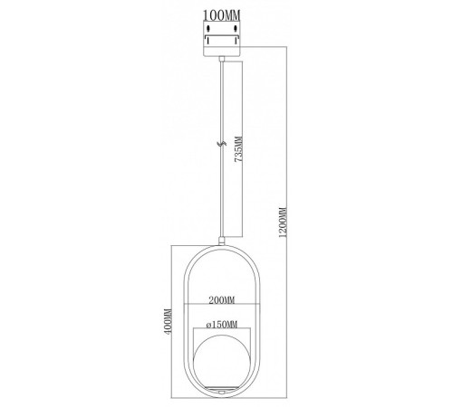 Подвесной светильник Moderli Klaster V11586-1P