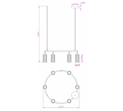 Подвесная люстра Moderli Cora V11604-6P