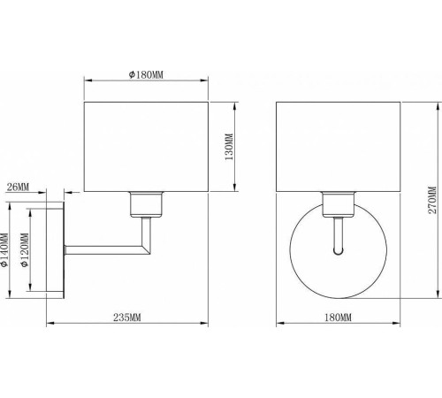 Бра Moderli Room V2730-1W