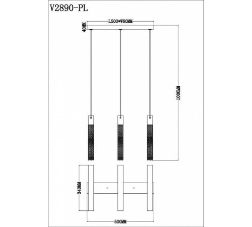 Подвесной светильник Moderli Novas V2890-PL