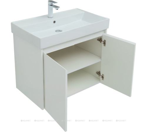 Набор мебели для ванной Aquanet Nova Lite 75 2 двери белый глянец 00302535