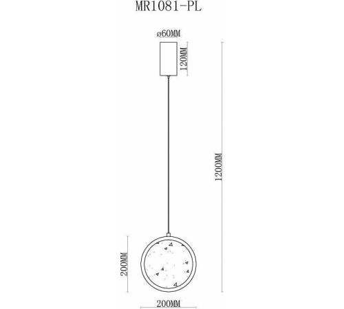 Подвесной светильник MyFar Lora MR1081-PL